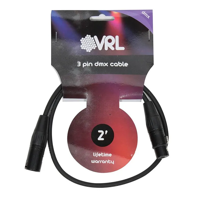 Holiday Sale OSP Elite Core VRL VRLDMX3P2 3-Pin DMX Cable, 2 ft