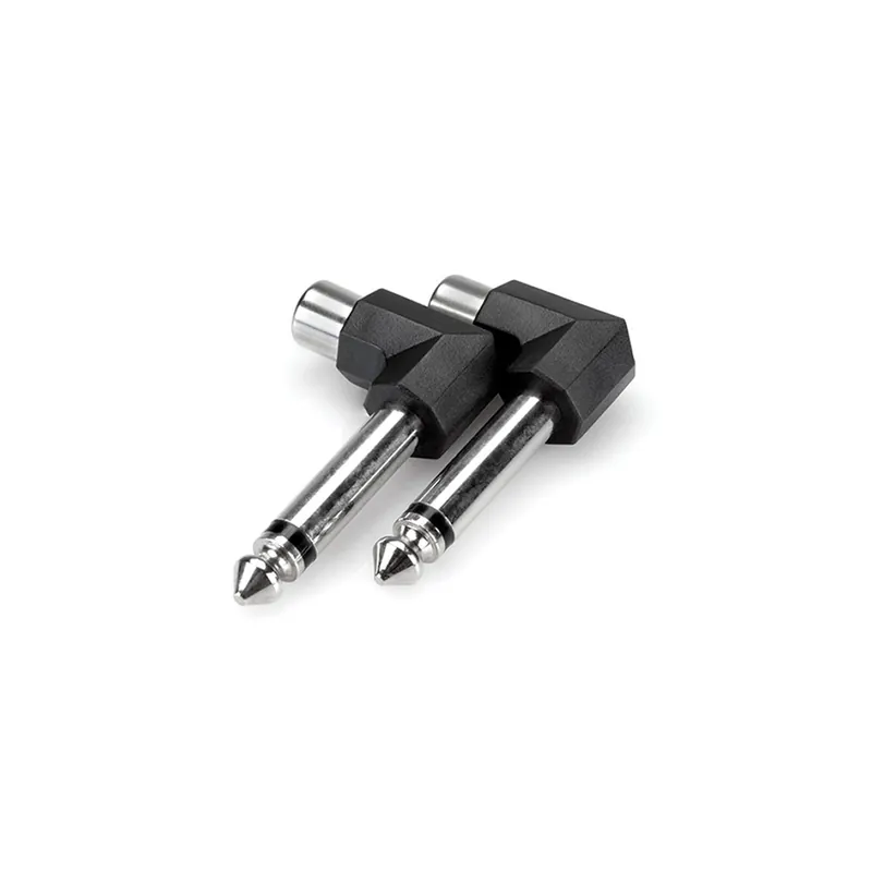 Best Price Hosa GPR-123 Right-Angle Adaptor RCA to 1/4 in TS (2-Pack)