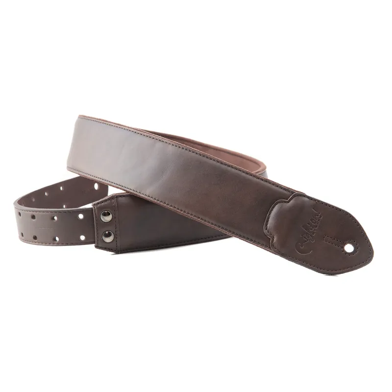 RightOn! Straps Leathercraft Guitar and Bass Strap - Vintage Brown While Supplies Last