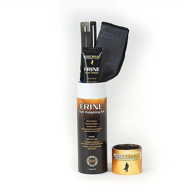 Music Nomad MN124 FRINE Fret Polishing Kit - FRINE Fret Polish, 3 Fretboard Guards, 8x 6Cloth Holiday Sale