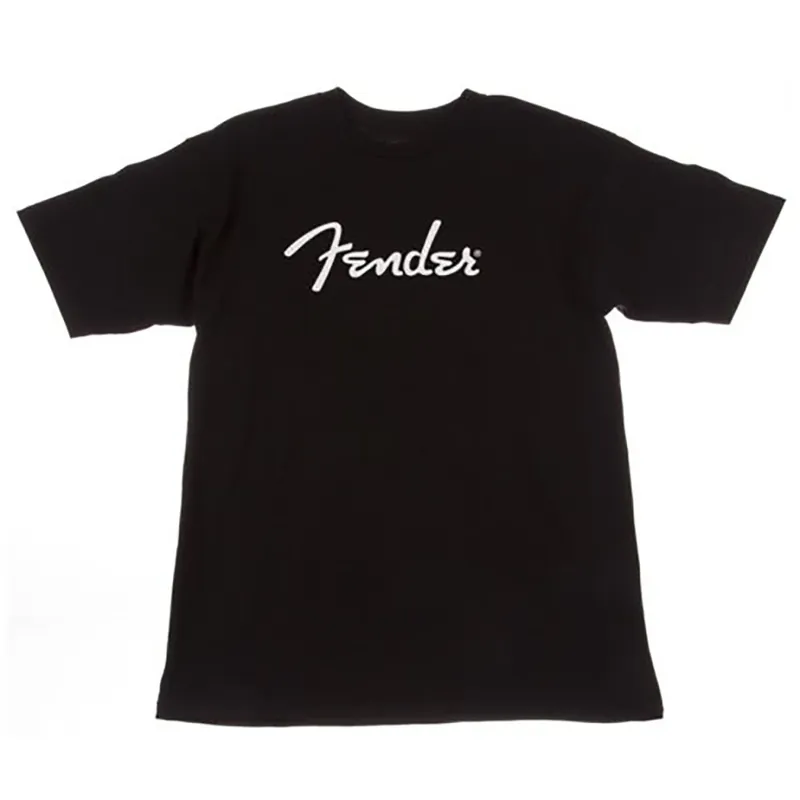 Fender Spaghetti Logo T-Shirt, Black, Large (L) Exclusive Offer
