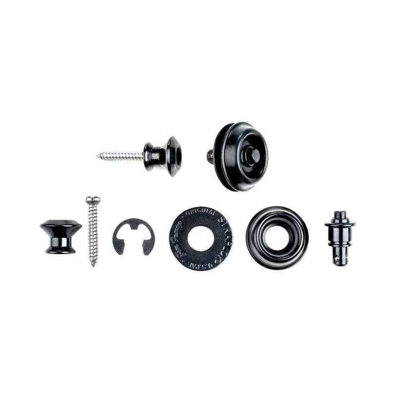 Dunlop SLS1033BK Dual Design Straplok System - Black Direct From Manufacturer