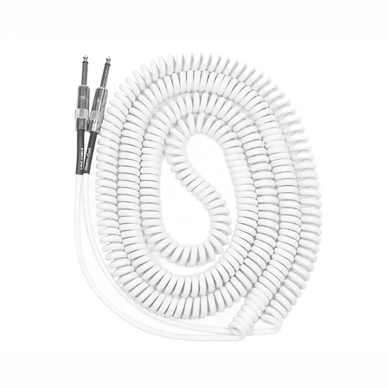 Lava Cable LCRCW Retro Coil 20' Straight Instrument Cable - White Buy Today