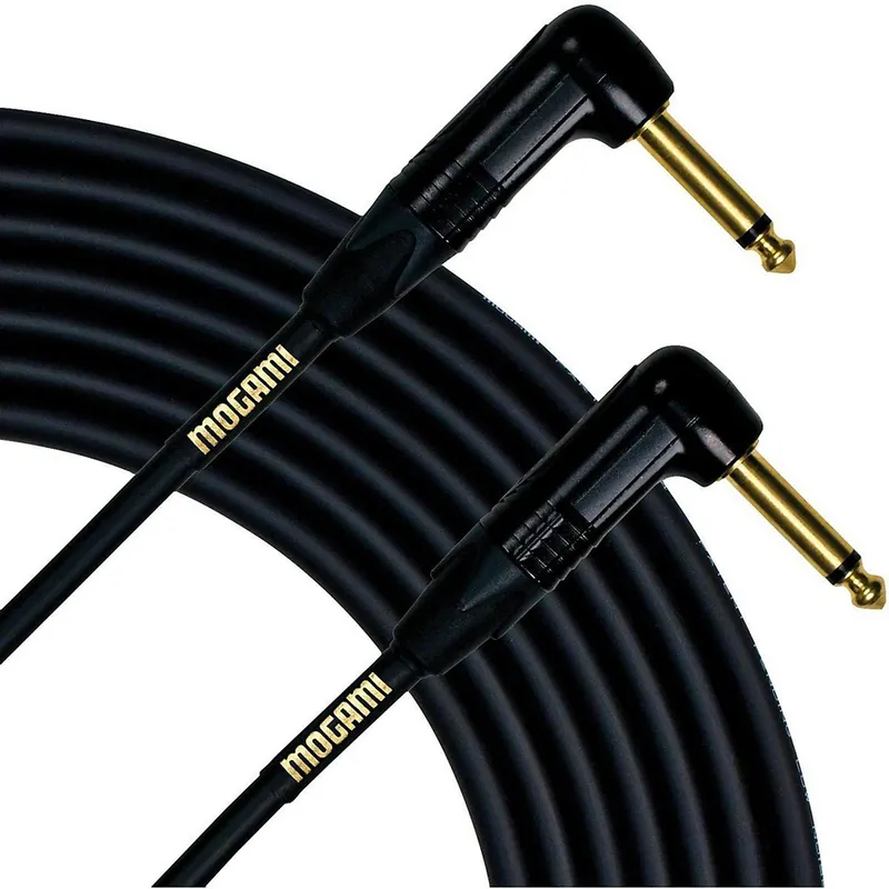 Direct From Manufacturer Mogami Gold Instrument 25RR Guitar Instrument Cable, Right Angle-Angle, 25-Foot