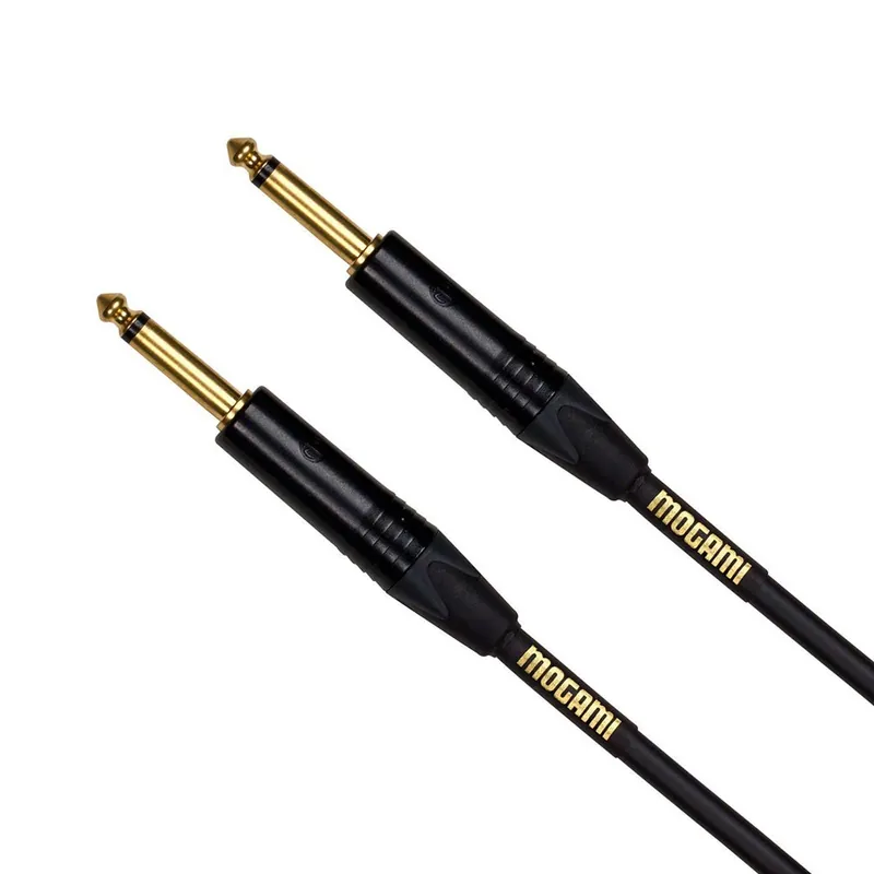 Mogami Gold Speaker Cable, 1/4TS to Same, Straight to Straight - 6 ft Next Day Delivery