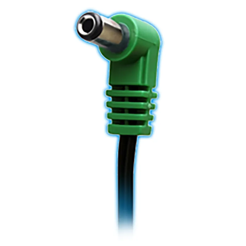 Brand New Cioks 4050 Flex 4 50cm Center Positive 5.5/2.5mm DC Plug Cable (Green)