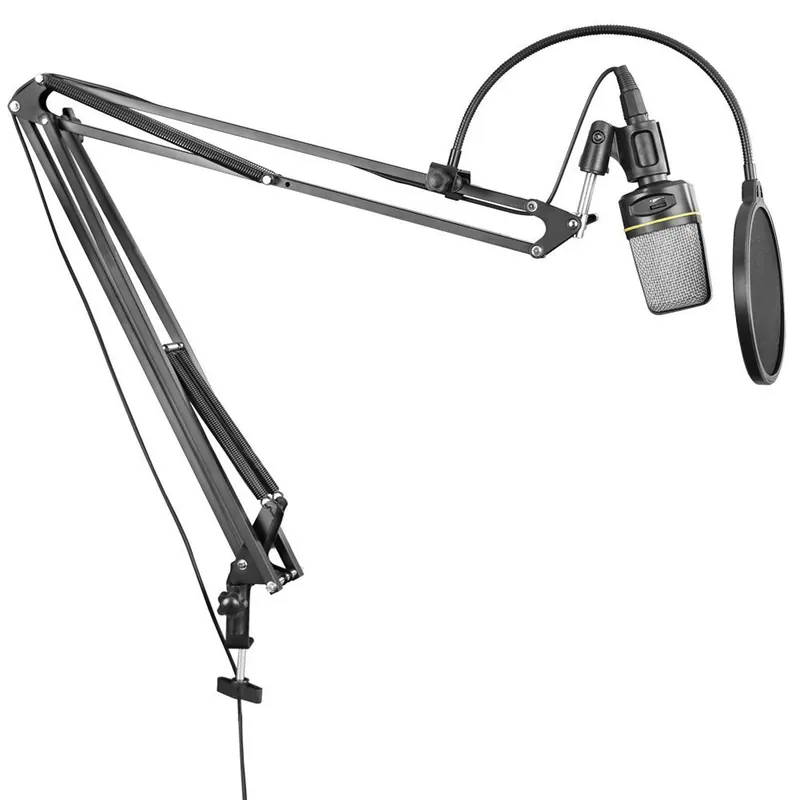 Free Delivery Neewer NB-39 Adjustable Microphone Suspension Boom Scissor Arm Stand with Clip & Clamp