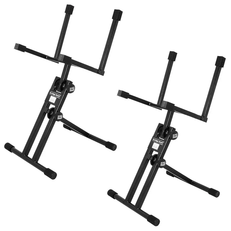 Latest 2-Pack of On-Stage Stands RS7705 Tiltback Amp Stands A-Frame with Folding Arms