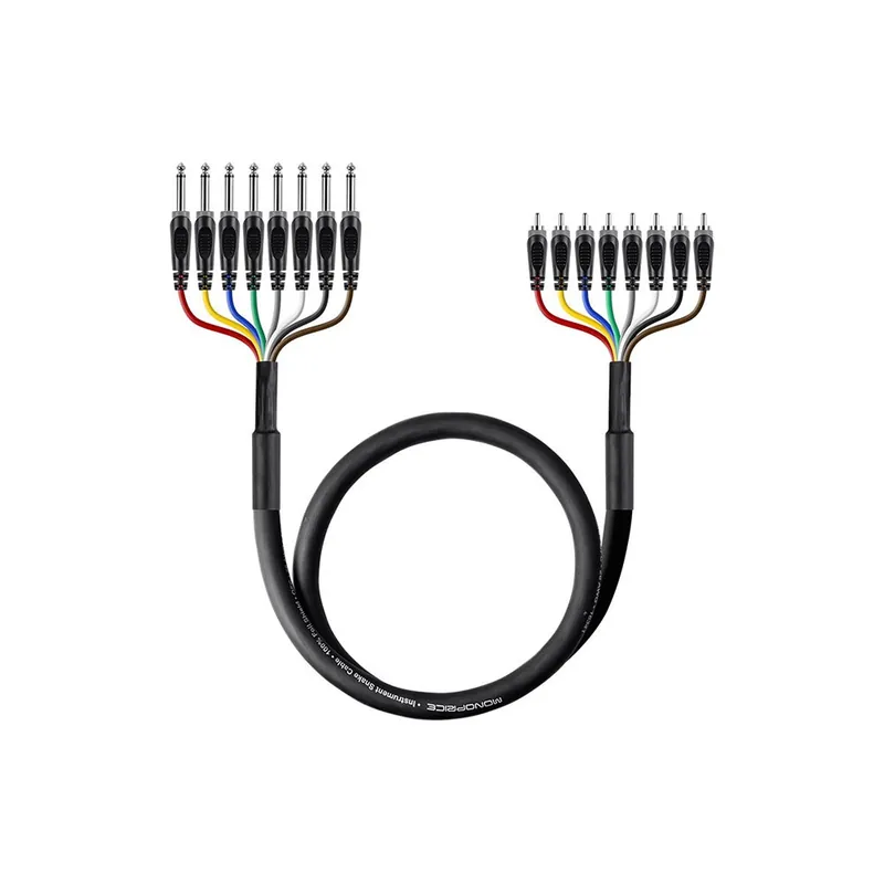Monoprice 601292 2 Meter (6ft) 8-Channel 1/4TS Male to RCA Male Snake Cable Buy Today