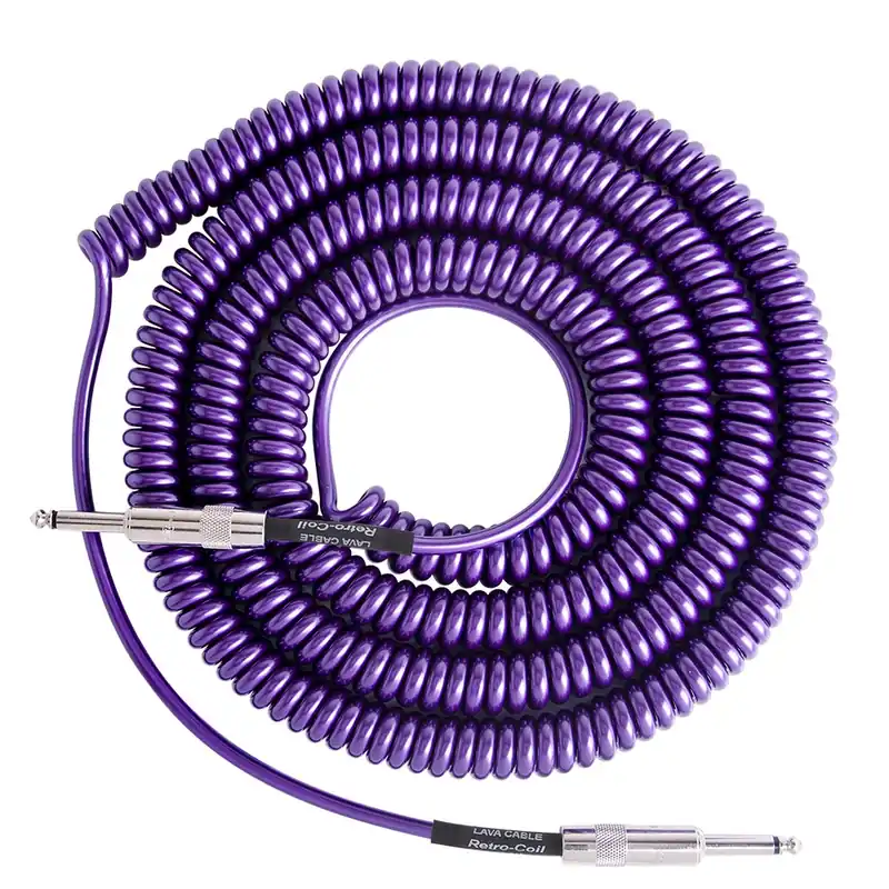 Lava Cable LCRCMP Retro Coil 20' Straight Instrument Cable - Purple Order Now