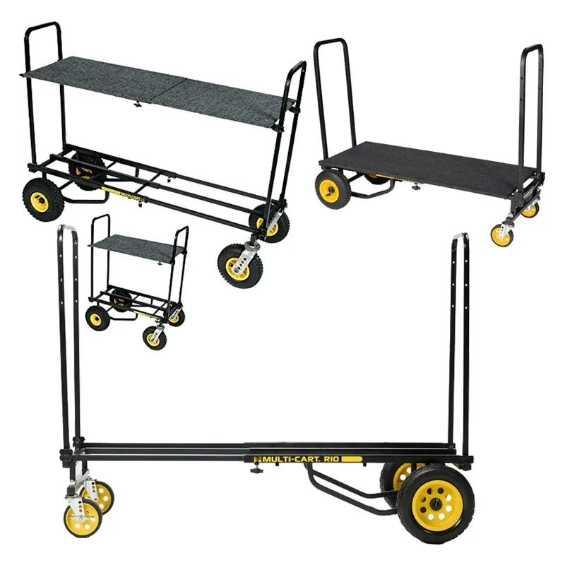 Rock N Roller R10RT R-Trac All Terrain Multi Cart with Solid Carpeted Plywood Deck & Carpeted Shelf Time-Limited