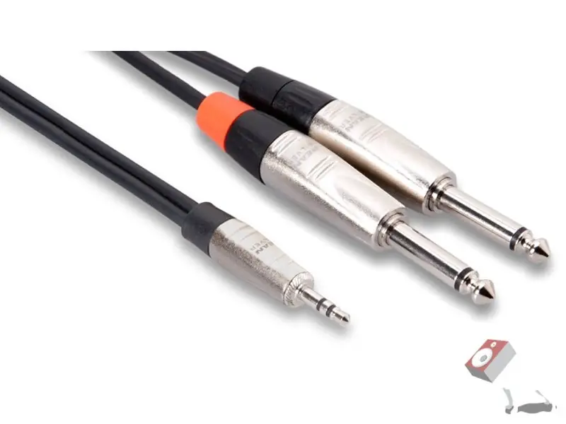Reduced Price Hosa Technology Hmp-003y 3 Feet Stereo Breakout 1/8TRS to Dual 1/4TS