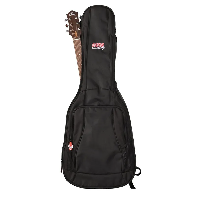 Secure Checkout Gator GB-4G-ACOUSTIC Acoustic Guitar Padded Gig Bag w/ Backpack Straps