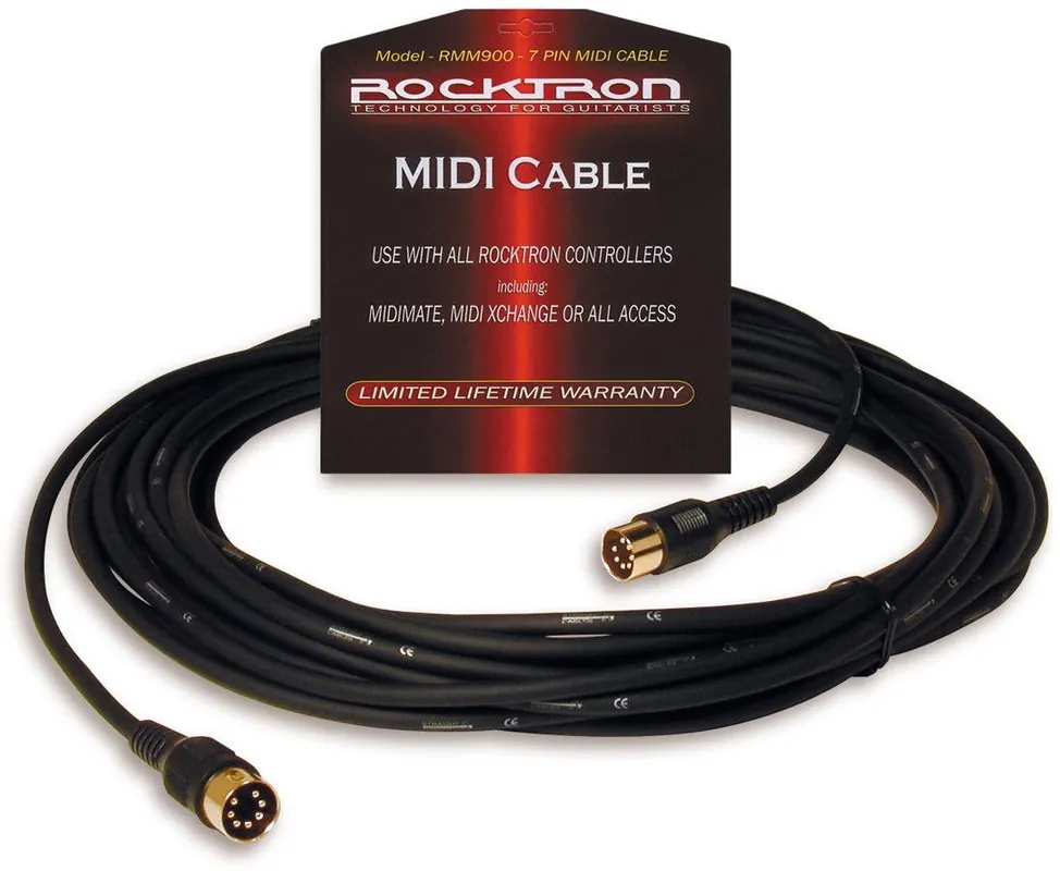 Worldwide Shipping Rocktron RMM900 MIDI Cable 7 Pin 30ft 900cm