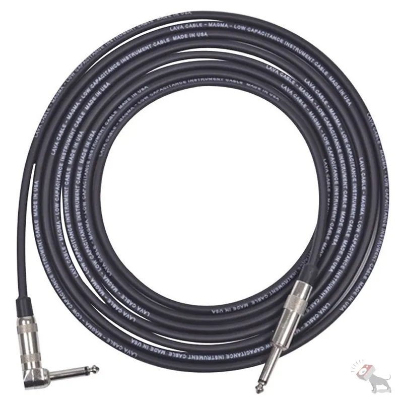Direct From Factory Lava Cable LCMG15R Magma 15-Feet Straight to Right Angle Instrument Cable