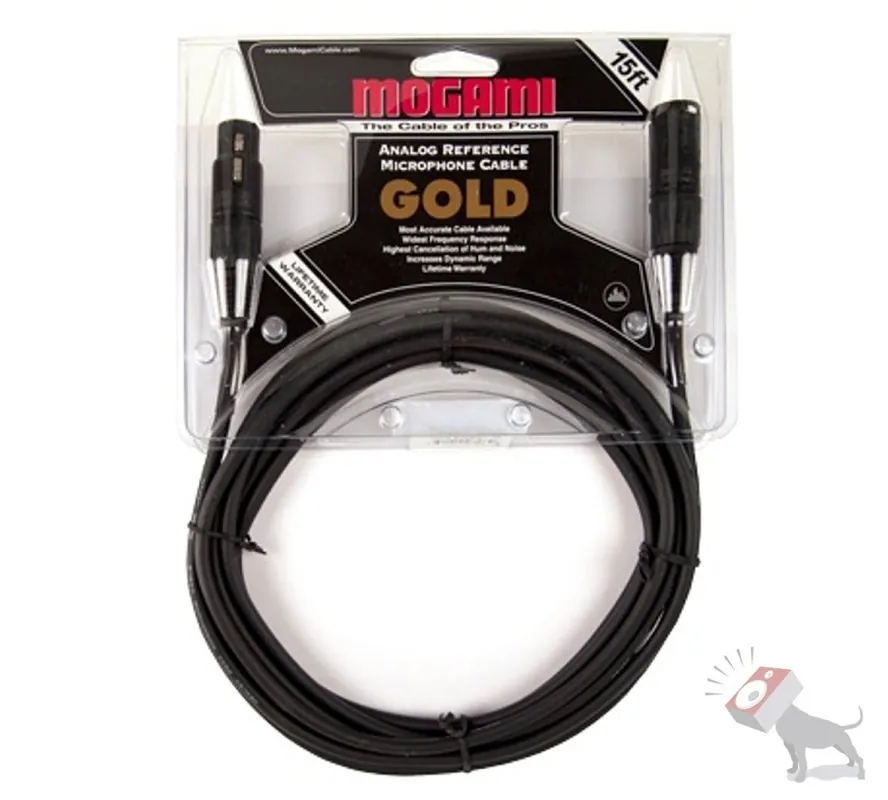 Shop Now Mogami Gold Studio XLR Male to XLR Female Microphone Cable - 15 ft