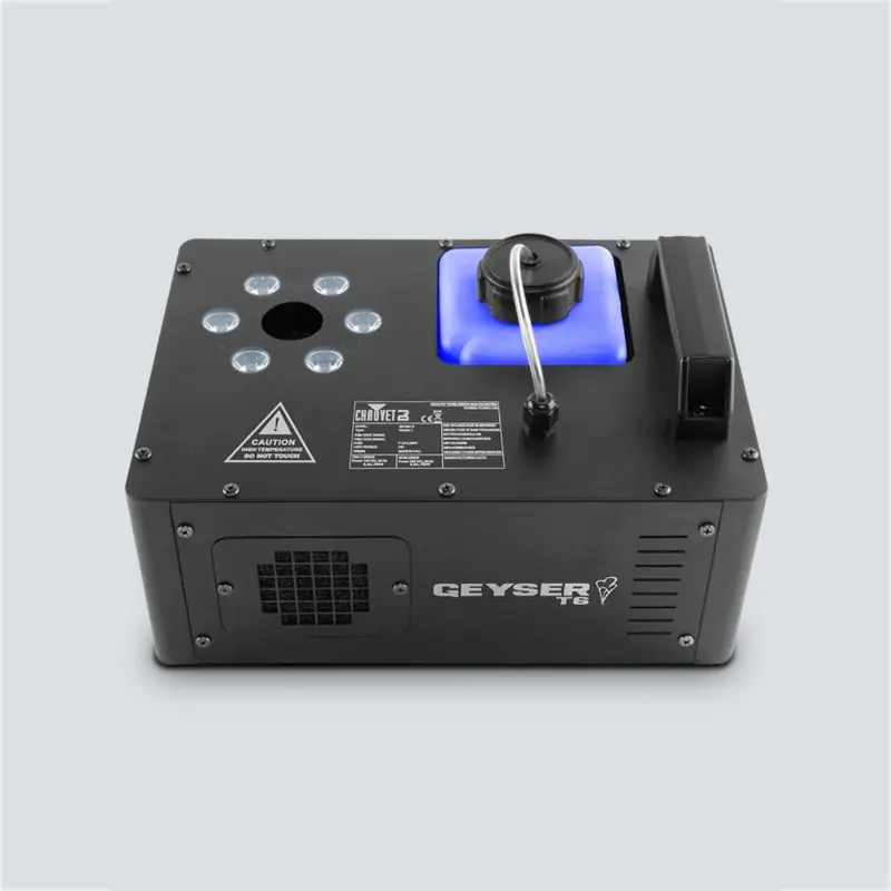 Buy Direct Chauvet DJ Geyser T6 Vertical Fog Machine with Tri-Color (RGB) LED Up-Light