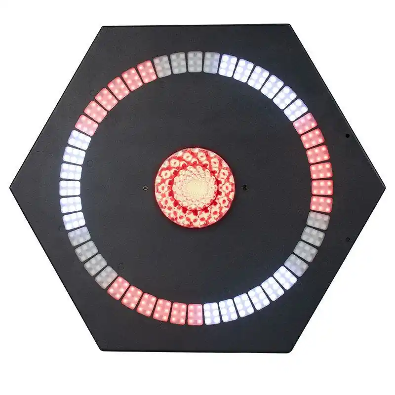 Handmade Eliminator Lighting Fantasy FX Dual-Effect Fixture with 40-Watt RGBW Center Beam & 288 RGB SMD LED Halo