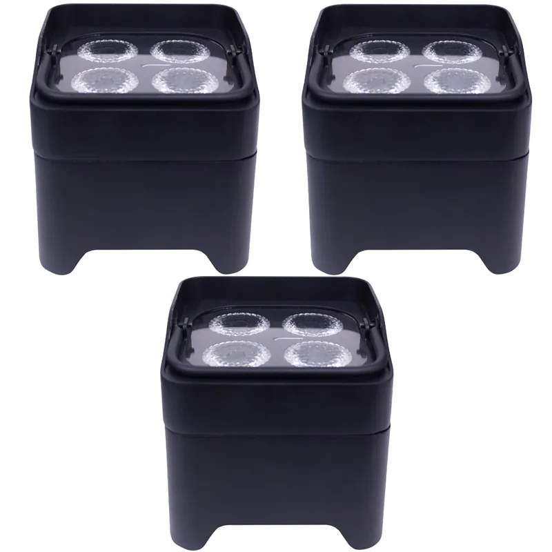 Reduced Price 3-Pack of ColorKey MobilePar Mini HEX 4 RGBAW+UV Battery Powered Light Fixture