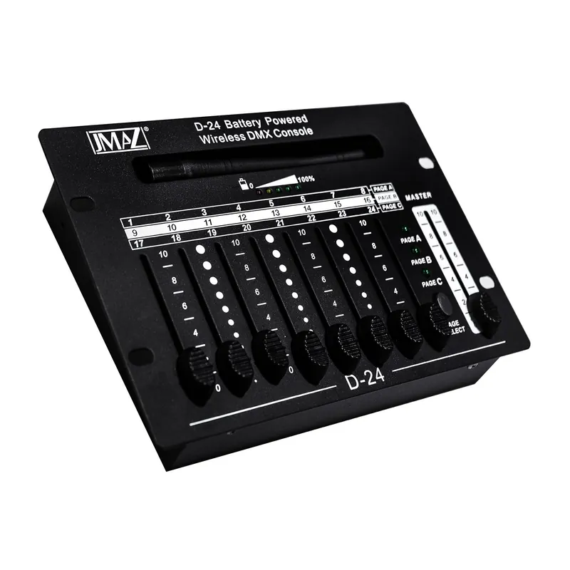 Handmade JMAZ JZ6001 D-24 Wireless Battery-Powered 24-Channel DMX Controller