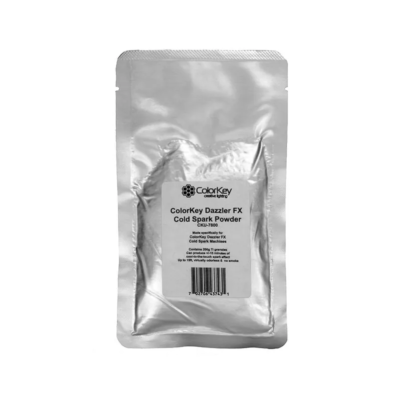 Trending ColorKey Dazzler FX Powder for Non-Flammable Cold Spark Machine, 200g Bag