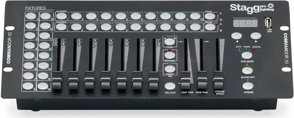 Buy Direct Stagg Commandor 10-2 DMX lighting controller