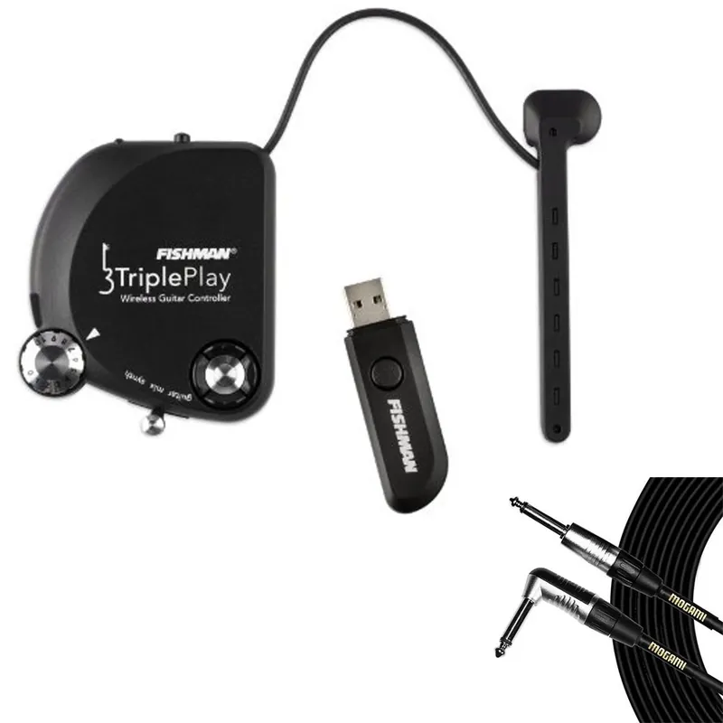 Fishman TriplePlay Wireless Electric Guitar Controller with 20ft Mogami Cable Free Returns