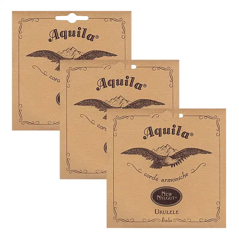 3 Sets of Aquila 17U 6-String Tenor Ukulele Strings Crafted
