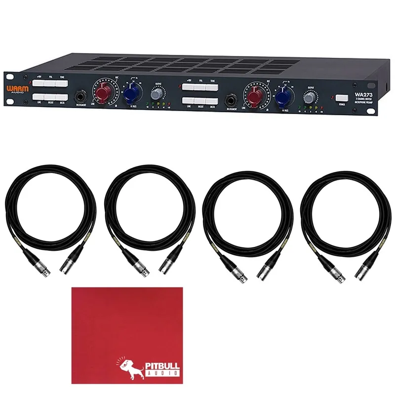 Editor’s Pick Warm Audio WA273 Dual Channel British Microphone Preamp with (4) Mogami XLR Cables