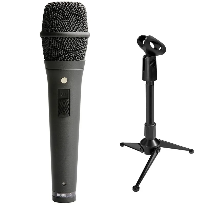 Last Chance Rode M2 Live Performance Microphone with Mini Tripod Stand