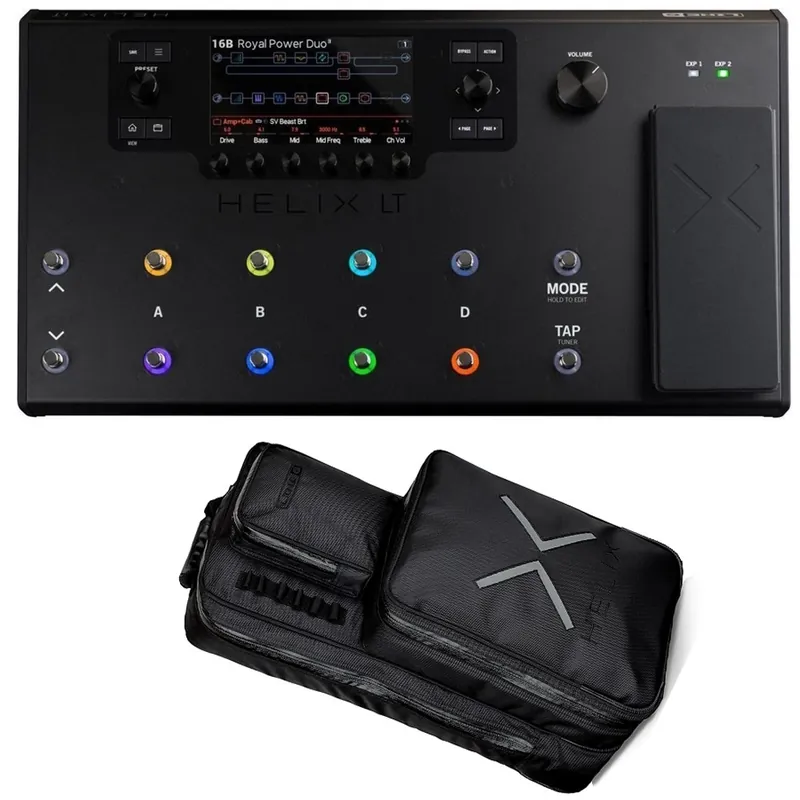 Line 6 Helix LT Streamlined HX Multi-Effects Guitar Processor with Backpack While Supplies Last