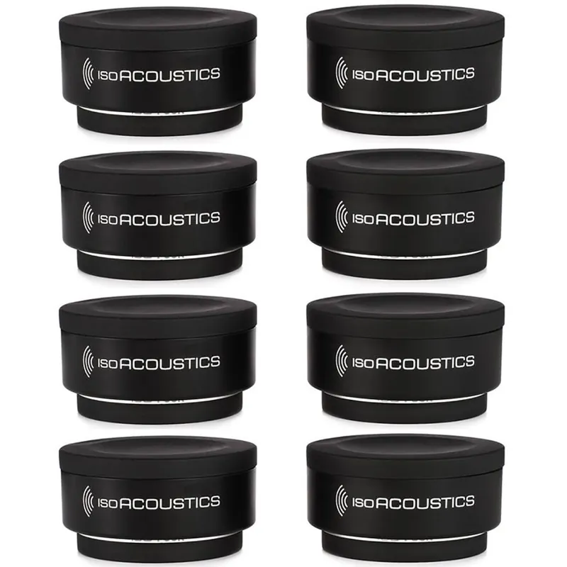 Cheap (8-Pack) IsoAcoustics Iso-Puck Isolation Puck for Studio Monitors and Amps