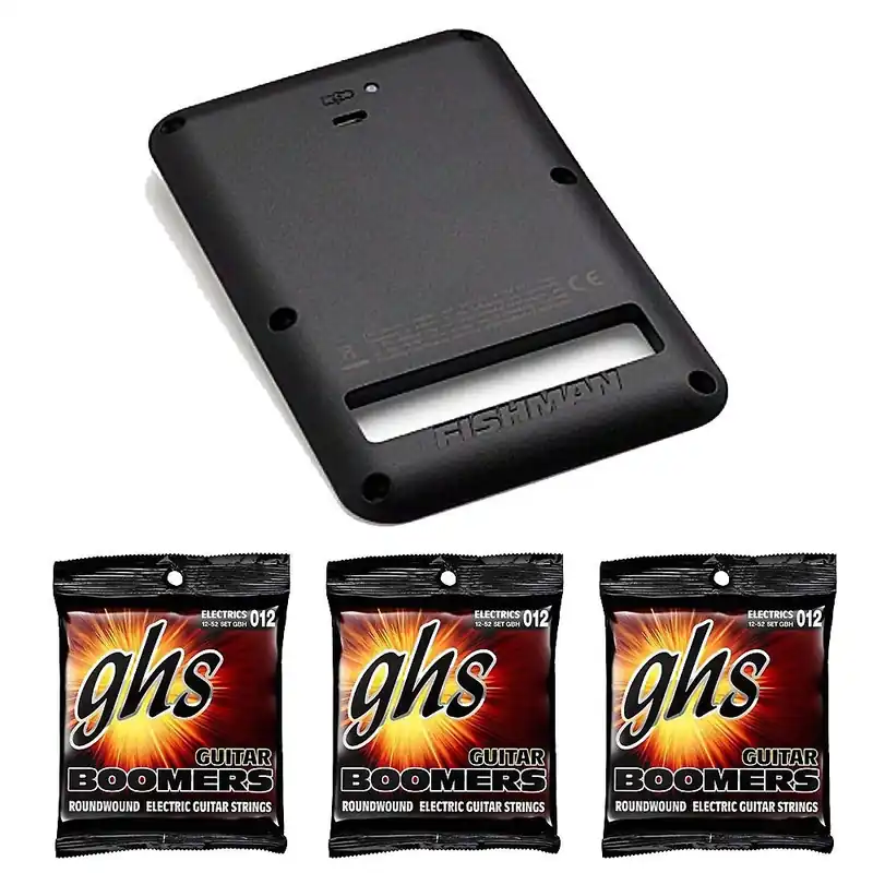 No Minimum Order Fishman Fluence Battery Pack for Strat-Black with GHS GBH Heavy Guitar Strings