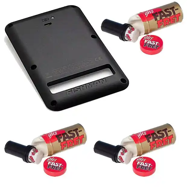 Exclusive Offer Fishman Fluence Battery Pack for Strat-Black with GHS Strings Cleaner & Lubrican