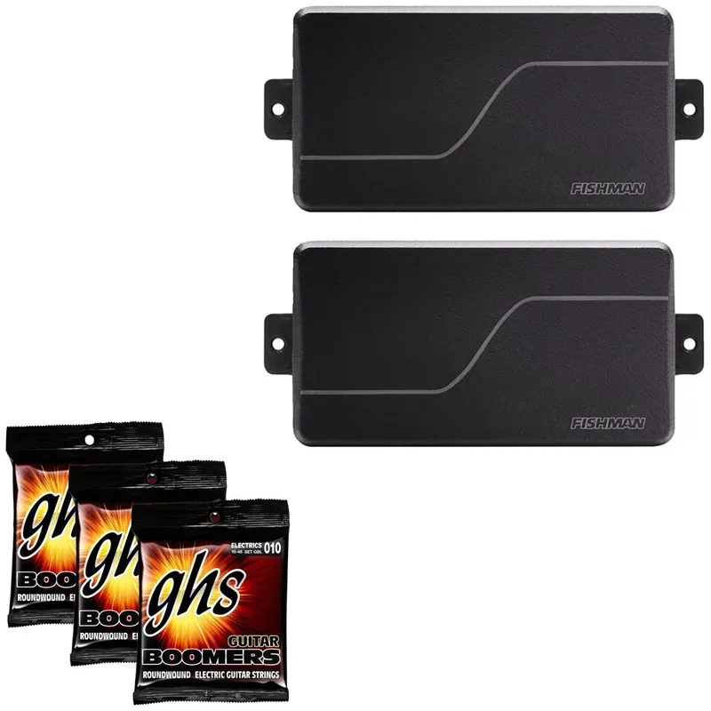Fishman Fluence Killswitch Engage 6-String Modern Humbucker Set Black with GHS Strings Holiday Sale