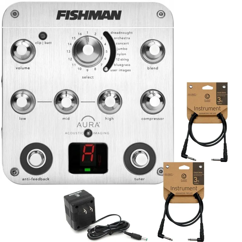 Fishman Aura Spectrum DI Acoustic Preamp with Power Supply and Cables Bulk Order