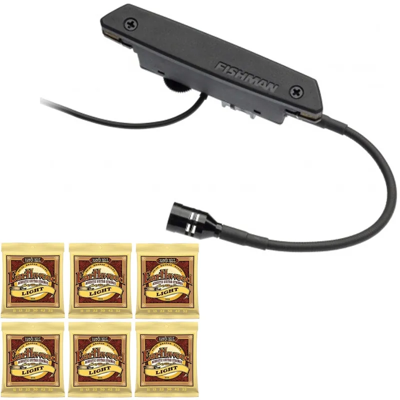 Buy Direct Fishman Rare Earth Blend Magnetic Soundhole Acoustic Guitar Pickup with 6 Sets of Strings