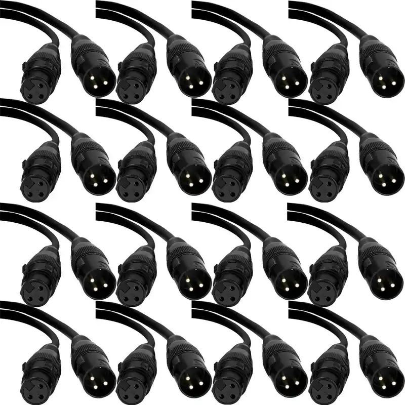 American DJ ADJ AC3PDMX25 25' Professional DMX Light Cables 3-Pin XLR (X16) Buy Online