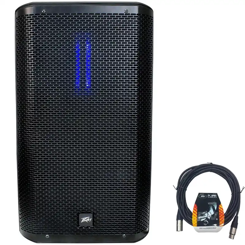 Grab Now Peavey RBN 112 2-Way 1500W Powered Speaker Ribbon Enclosure with 20 ft Low Z XLR Mic Cable