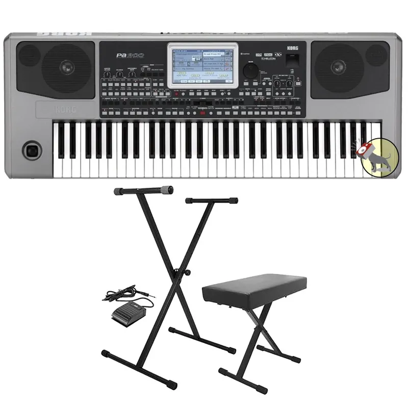 Korg Pa900 Professional Arranger 61-Key Keyboard with Stand, Bench, & Sustain Pedal Next Day Delivery