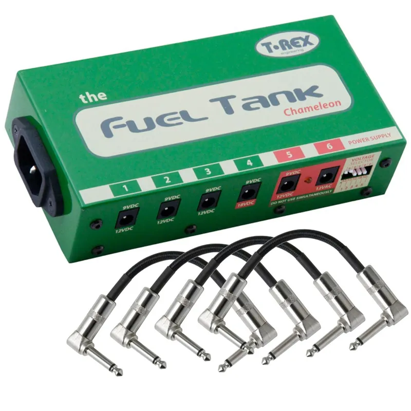T-Rex Engineering Fueltank Chameleon 5-Output Power Supply with Patch Cables Next Day Delivery