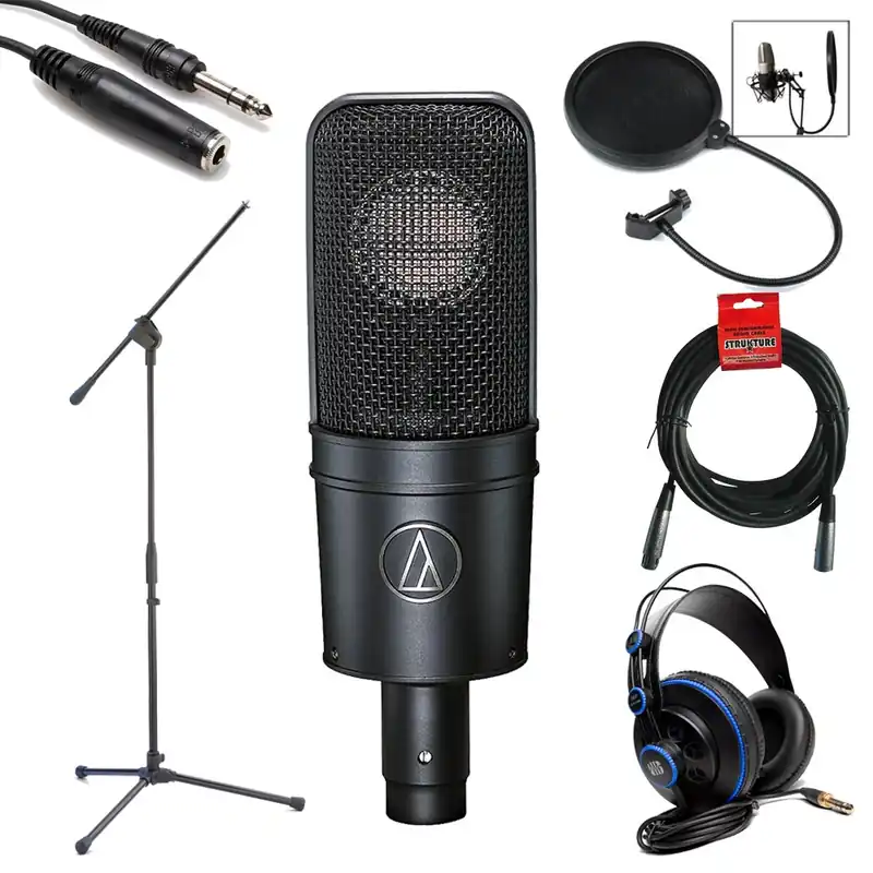 Get Yours Audio Technica AT4040 Cardioid Condenser Microphone Studio Bundle