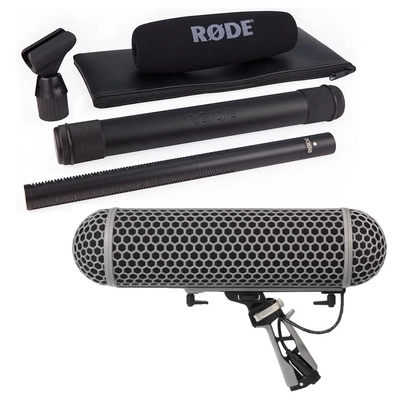 Brand New Rode NTG-3 Broadcast Grade Shotgun Microphone (Black) and Blimp Wind Shield/Shock Mount System Package