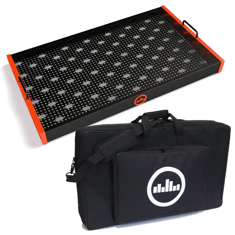 Exclusive Temple Audio Design TRIO 28 Temple Red Pedalboard with Soft Case