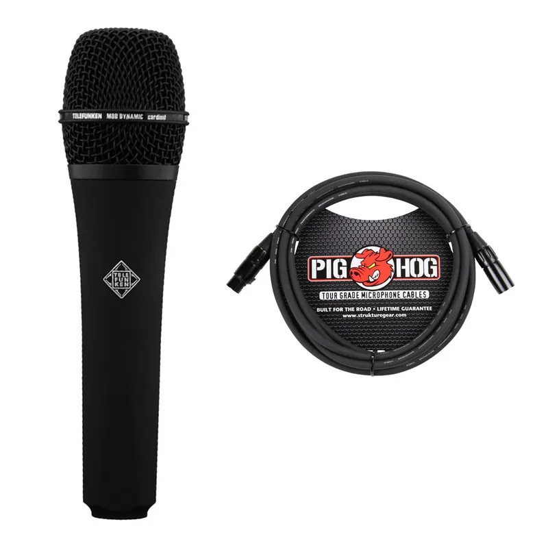 Shop Now Telefunken M80 Dynamic Microphone Black with Free 10 ft XLR Cable