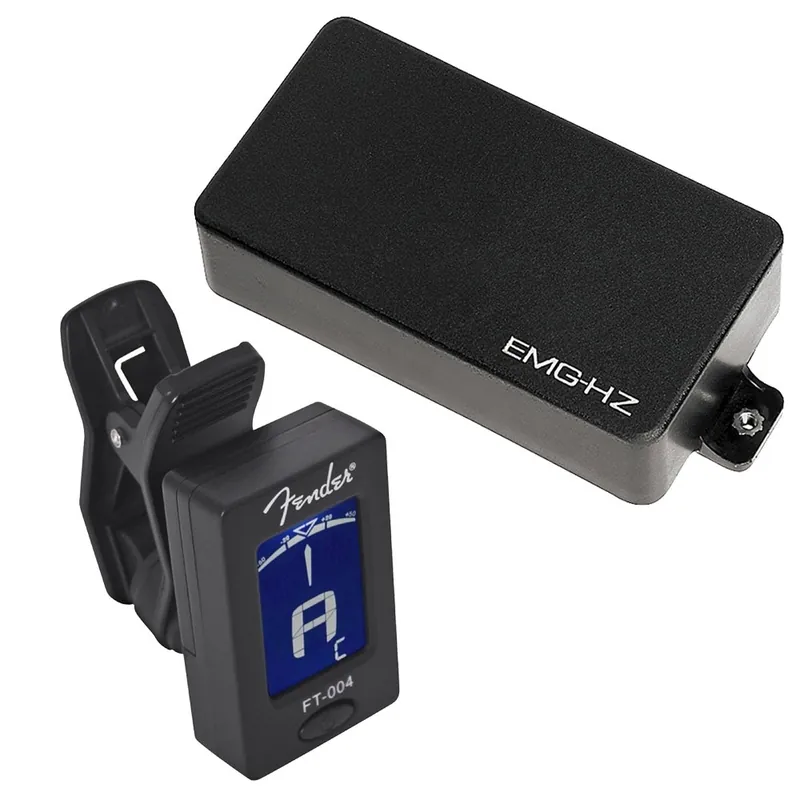EMG H4A Passive Humbucker Electric Guitar Pickup (Black) & FREE Fender Tuner Discount