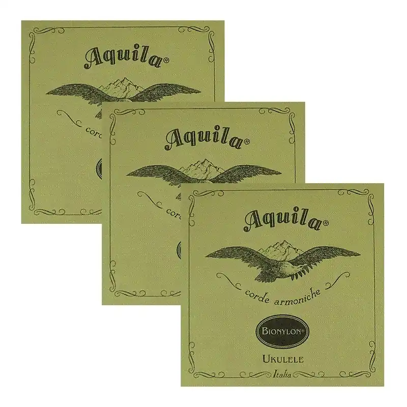 3 Sets of Aquila 57U Bionylon Soprano Ukulele Strings Genuine