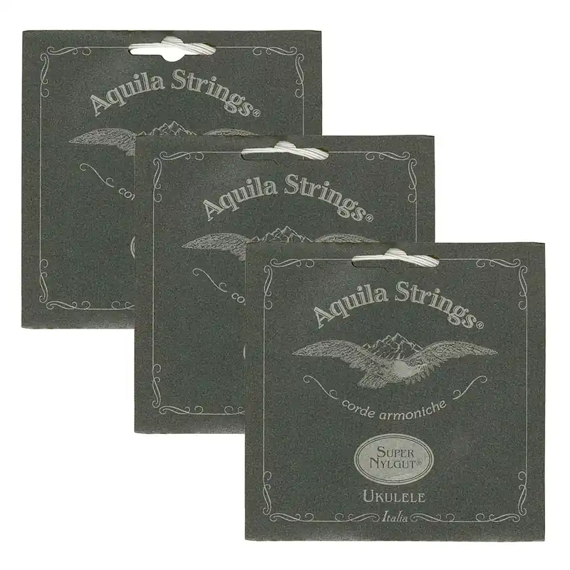 3 Sets of Aquila 106U Super Nylgut Tenor Ukulele Strings Luxury