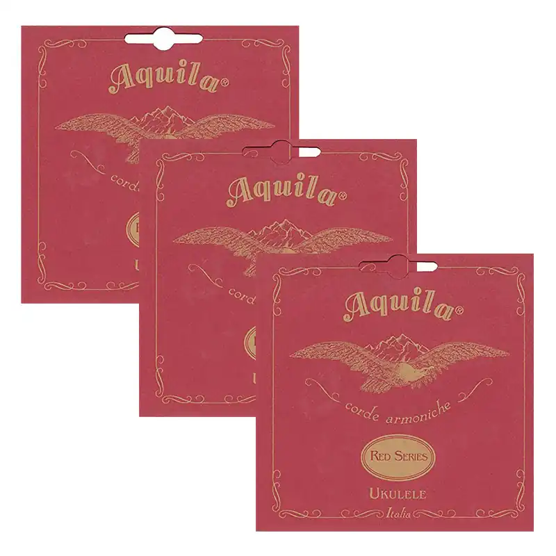 3 Sets of Aquila 88U Red Series Tenor Ukulele Strings Low G Flash Sale