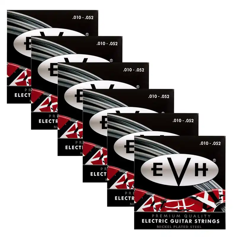 Deal 6-Pack of EVH 1052 Eddie Van Halen Premium Electric Guitar Strings (10-52)